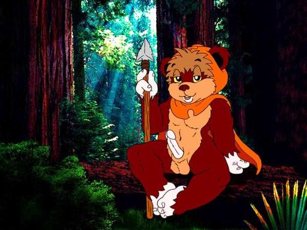 chris_sutor endor_moon erection ewok forest male_only star_wars star_wars:_ewoks tagme wicket