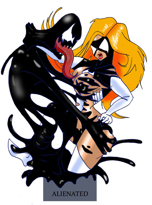 1boy 1girls female inspector97 julia_carpenter madame_web male marvel she-venom spider-man_(series) spider-woman straight straight_hair symbiote venom_(marvel)