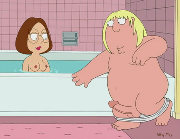 bathroom breasts brother_and_sister chris_griffin family_guy female human incest male meg_griffin mole