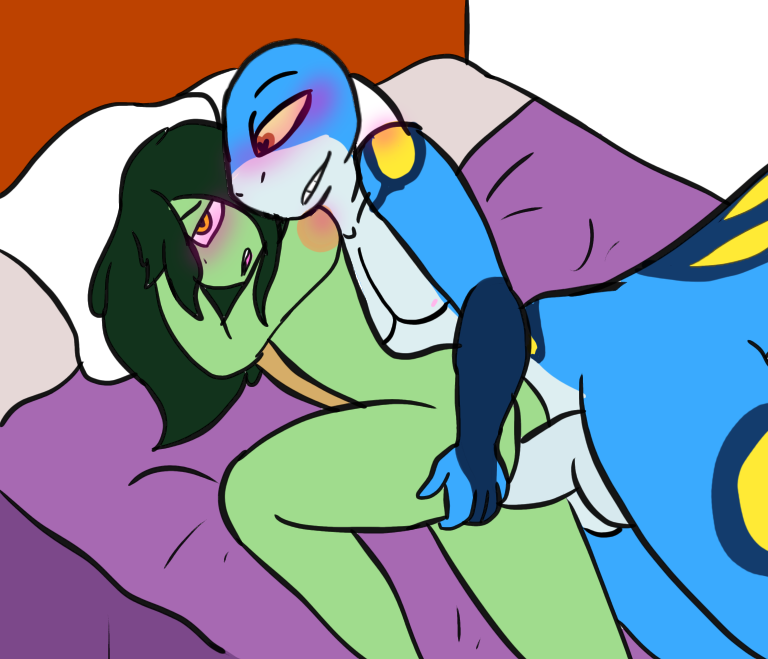 1boy 1girls amorous bed bedroom blush blushing dick fanart female furry gecko jax_(amorous) jax_the_gecko lizard male penetration pussy pussy_ejaculation sex snake snake_girl snake_humanoid straight unknown_artist white_background