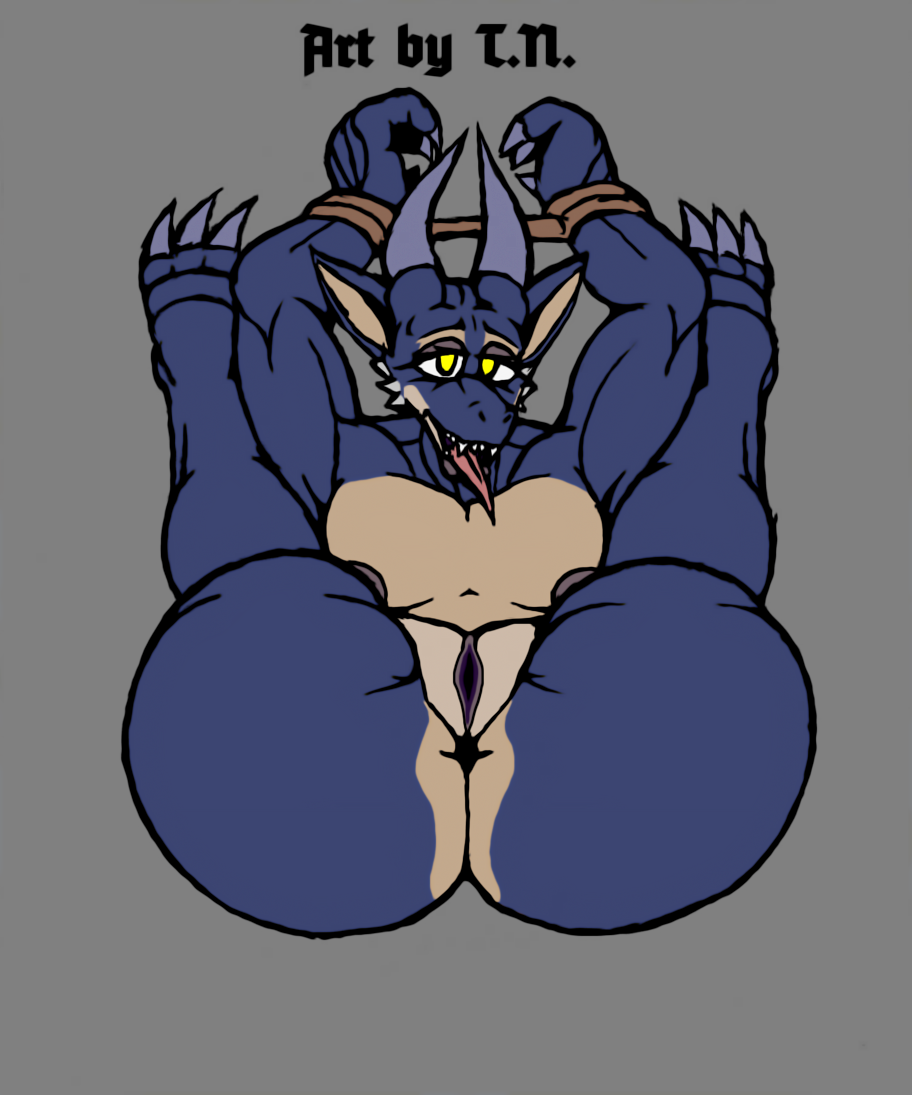 3_toes ahe_gao anthro anus ass bedroom_eyes big_butt big_penis blue_body blue_scales bns_arts bound breasts claws countershade_ears countershade_face countershade_torso countershading duo fangs feet female flat_chested genitals grey_lips grey_nipples hands_tied horn kobold lips looking_at_viewer looking_pleasured muscular muscular_female narrowed_eyes nipples penetration penis presenting presenting_anus presenting_hindquarters presenting_pussy pussy red_body red_scales scales scalie seductive sharp_claws sharp_teeth small_breasts solo t.n. tan_body tan_scales teeth thick_thighs toe_claws toes tongue tongue_out wide_hips yellow_eyes