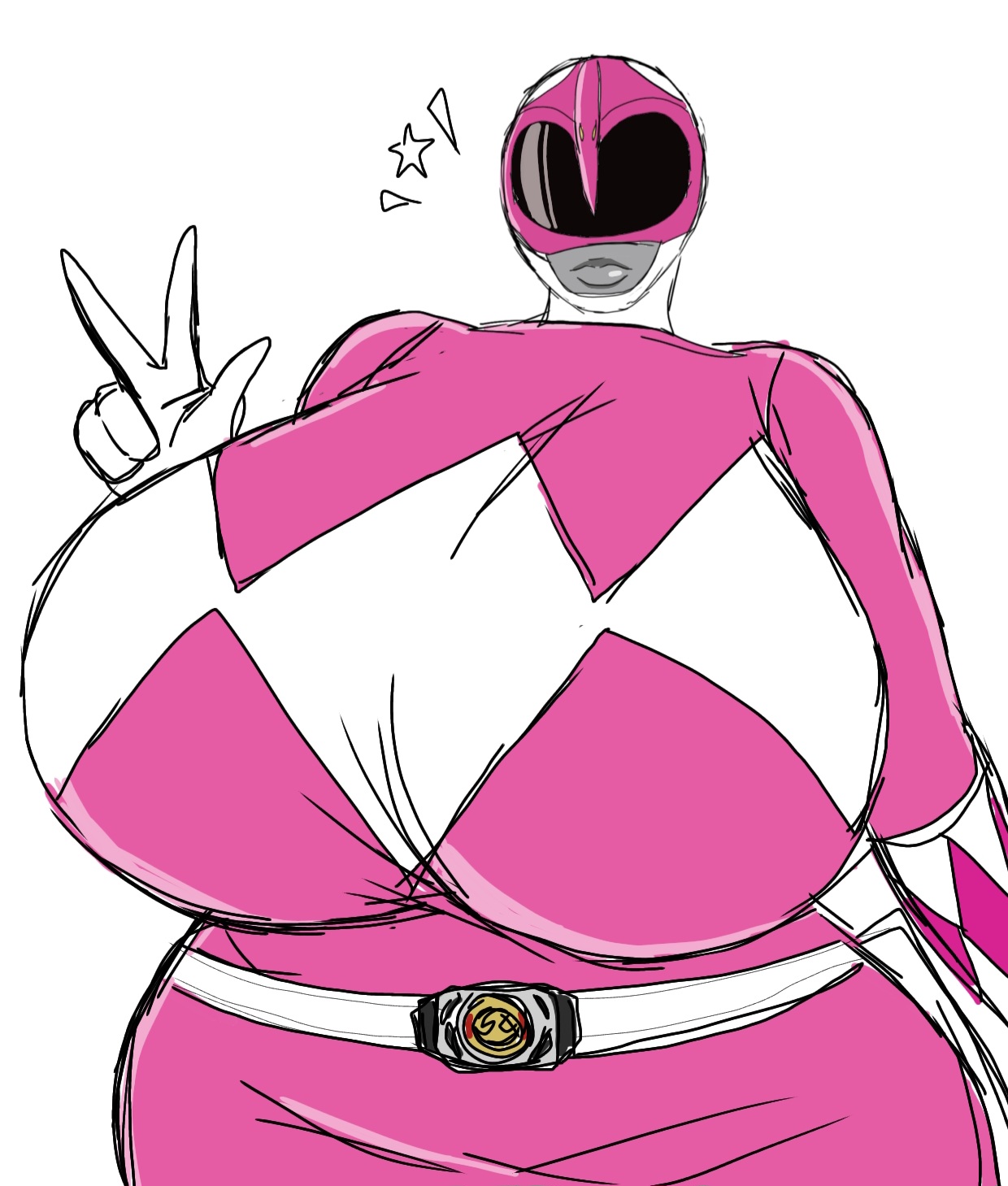 1female, 1females, 1girls, female only, girl, girl only, kimberly hart, kyoryu pink, kyoryu sentai zyuranger, mighty morphin power rangers, momiji (artist), pink ranger, power rangers, ptera ranger, solo female, solo girl, super sentai, zyuranger