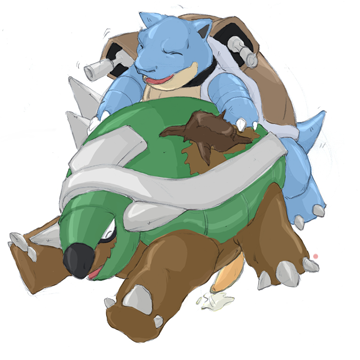 blastoise charizarder male/ambiguous nintendo pokemon torterra