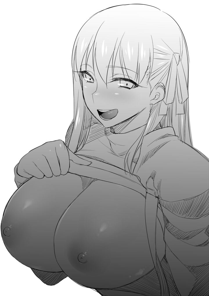 big_breasts breasts fate/stay_night fate_(series) matou_sakura namidame nipples tongue tongue_out