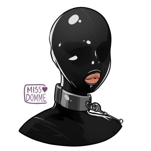 blind blinded blindfold blindfolded collar collared female female_only femsub latex latex_hood latex_suit missdomme slave slave_collar slavegirl