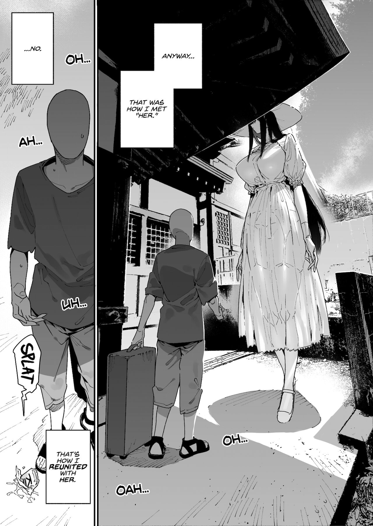 1girls, black and white, chomoran, comic, female, hasshaku-sama, manga, original, tagme