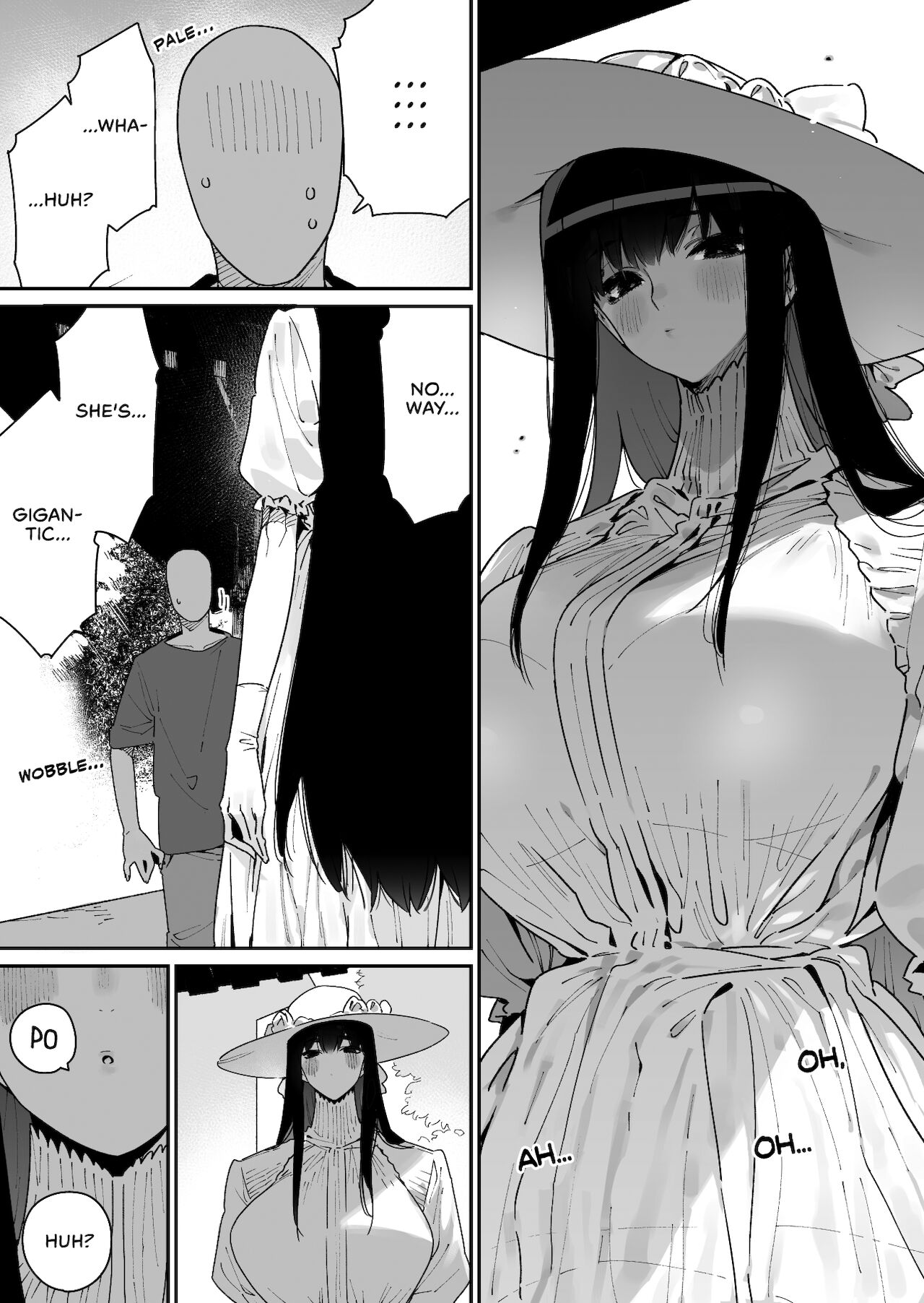 1girls, black and white, chomoran, comic, female, hasshaku-sama, manga, original, tagme