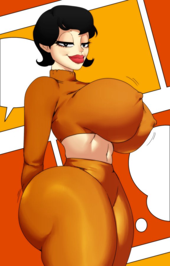 2021 arms_behind_back ass big_ass big_breasts black_eyes black_hair bob_cut breasts clothed_female crop_top curvaceous curvy curvy_figure eye_contact female female_focus female_only fully_clothed garfield_(series) hips huge_ass huge_breasts jay-marvel large_ass large_breasts liz_wilson looking_at_viewer mature mature_female plump_lips seductive short_hair small_waist smirk solo solo_female solo_focus speech_bubble standing thick thick_ass thick_thighs thin_waist thought_bubble tight_clothing voluptuous wide_hips