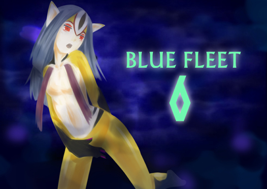 1girls artist_request blue_submarine_no._6 breasts female grey_hair humanoid long_hair marine mutio tagme yellow_skin