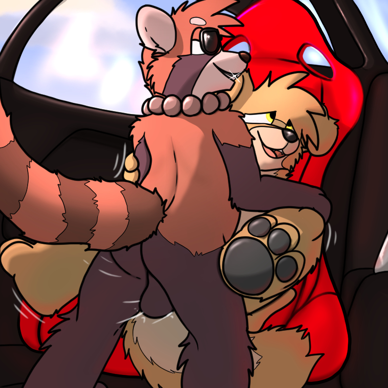 ailurid anthro ass backseat balls black_nose bodily_fluids brown_body brown_fur canid canine canis car curved_tail dark_pawpads digital_media_(artwork) domestic_dog duo eyewear facial_markings female female_penetrated fluffy fluffy_tail from_front_position fur gem genital_fluids genitals half-closed_eyes head_markings head_tuft head_turned housepets! inside_car jewelry looking_away looking_pleasured lying male male/female male_penetrating male_penetrating_female mammal markings mask_(marking) missionary_position motion_lines multicolored_body narrowed_eyes necklace nude on_back open_mouth pawpads pearl_(gem) pearl_necklace penetration pomeranian red_body red_fur red_panda sex shining_teeth sitting_on_back smile spitz spread_legs spreading sunglasses tan_body tan_fur tarot_(housepets!) teeth_showing teeth_visible todd_(housepets!) tongue trashbadger tuft vehicle webcomic webcomic_character white_body white_ears white_fur white_muzzle yellow_eyes