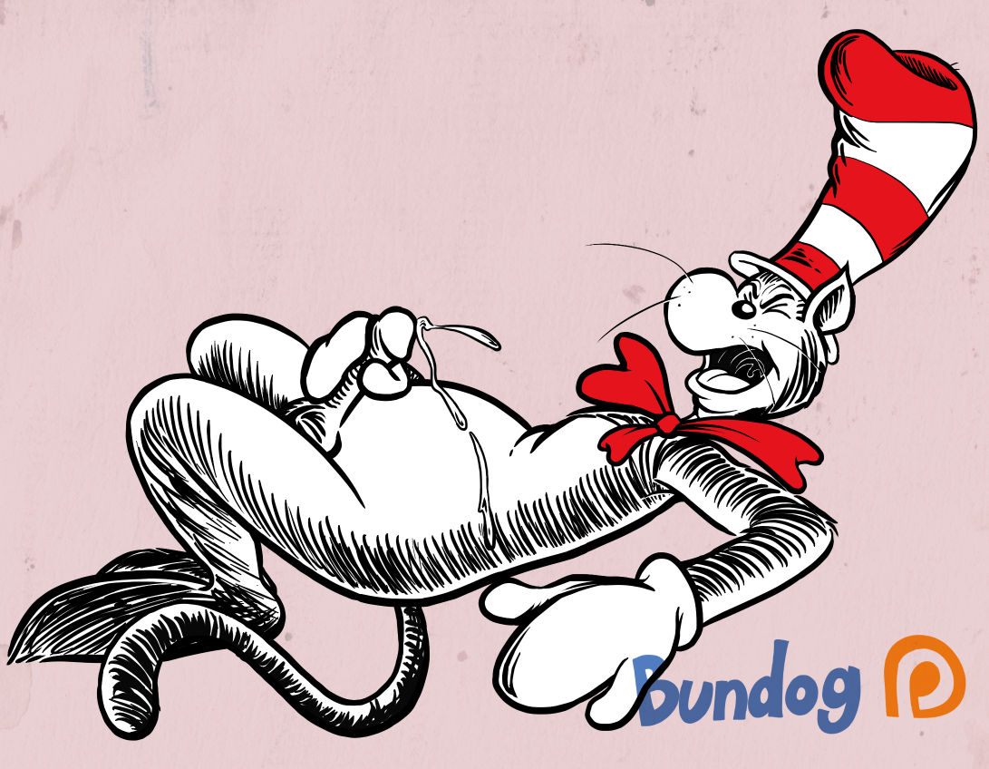 anthro bundog dr_seuss ejaculation feline furry gloves hat male masturbation striped_hat tail the_cat_in_the_hat the_cat_in_the_hat_(character) whiskers white_gloves