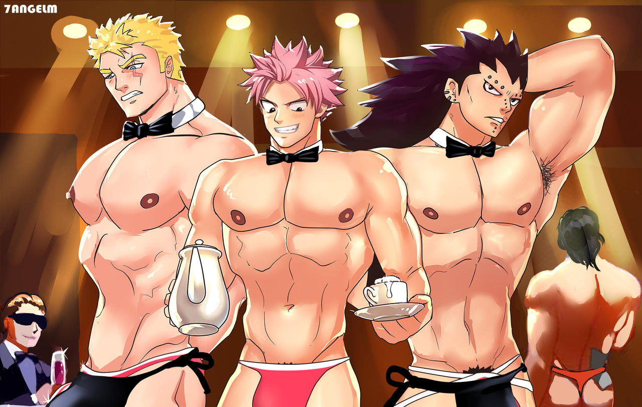 gajeel_redfox laxus_dreyar natsu_dragneel tagme