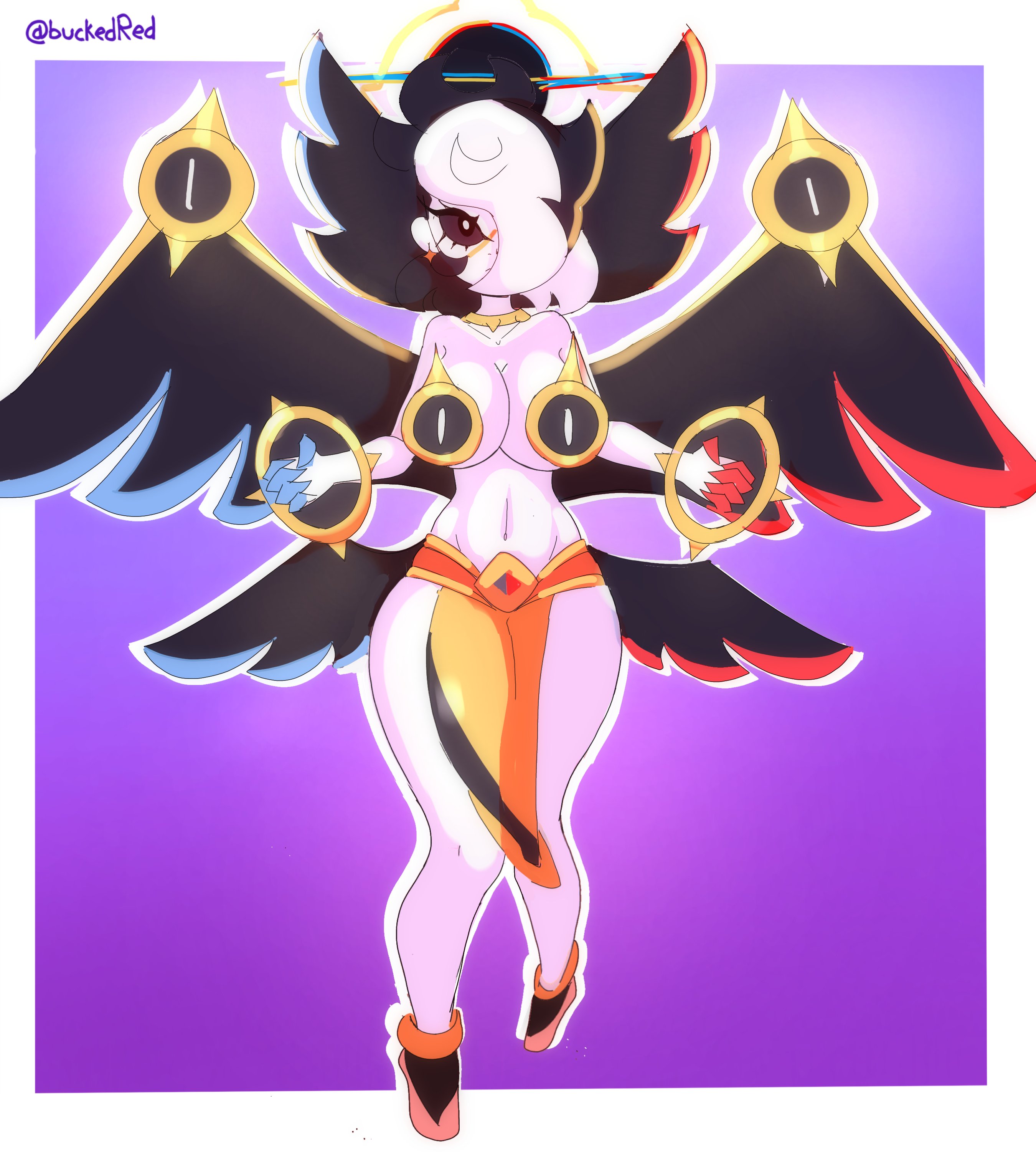 angels vs demons (brawl stars), brawl stars, bucketred, dark angel edgar (brawl stars), edgar (brawl stars), rule 63, supercell, wings