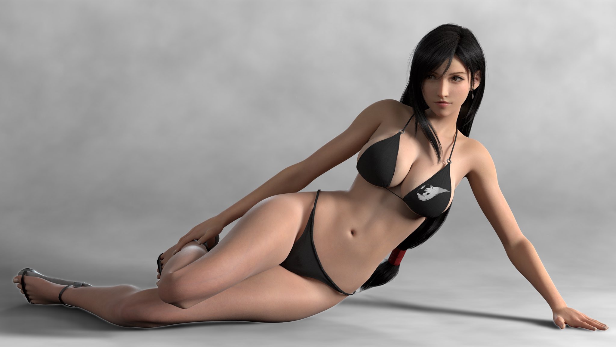 3d, breasts, female, final fantasy, final fantasy vii, naked, nipples, nude, sky cat, solo, tagme, tifa lockhart