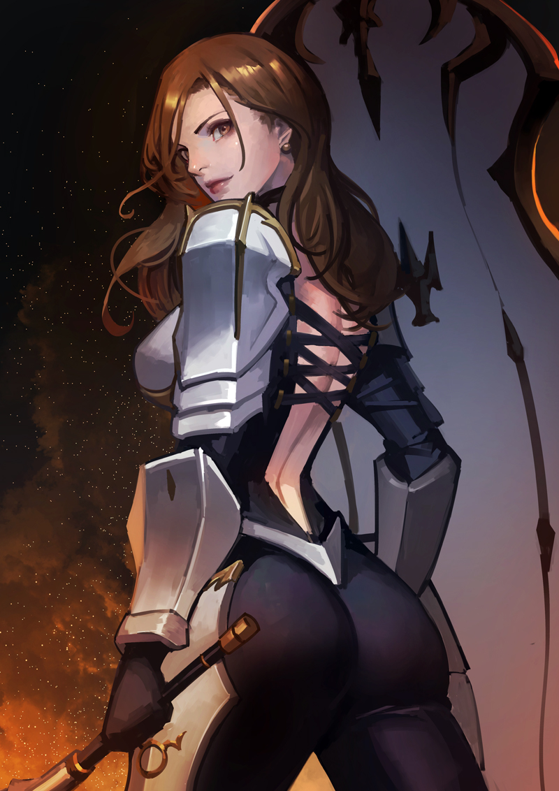 ass back_cutout backboob big_ass big_butt blonde_hair breasts clothed huge_ass kisara_(tales) long_hair phamoz tales_of_(series) tales_of_arise tight_clothing