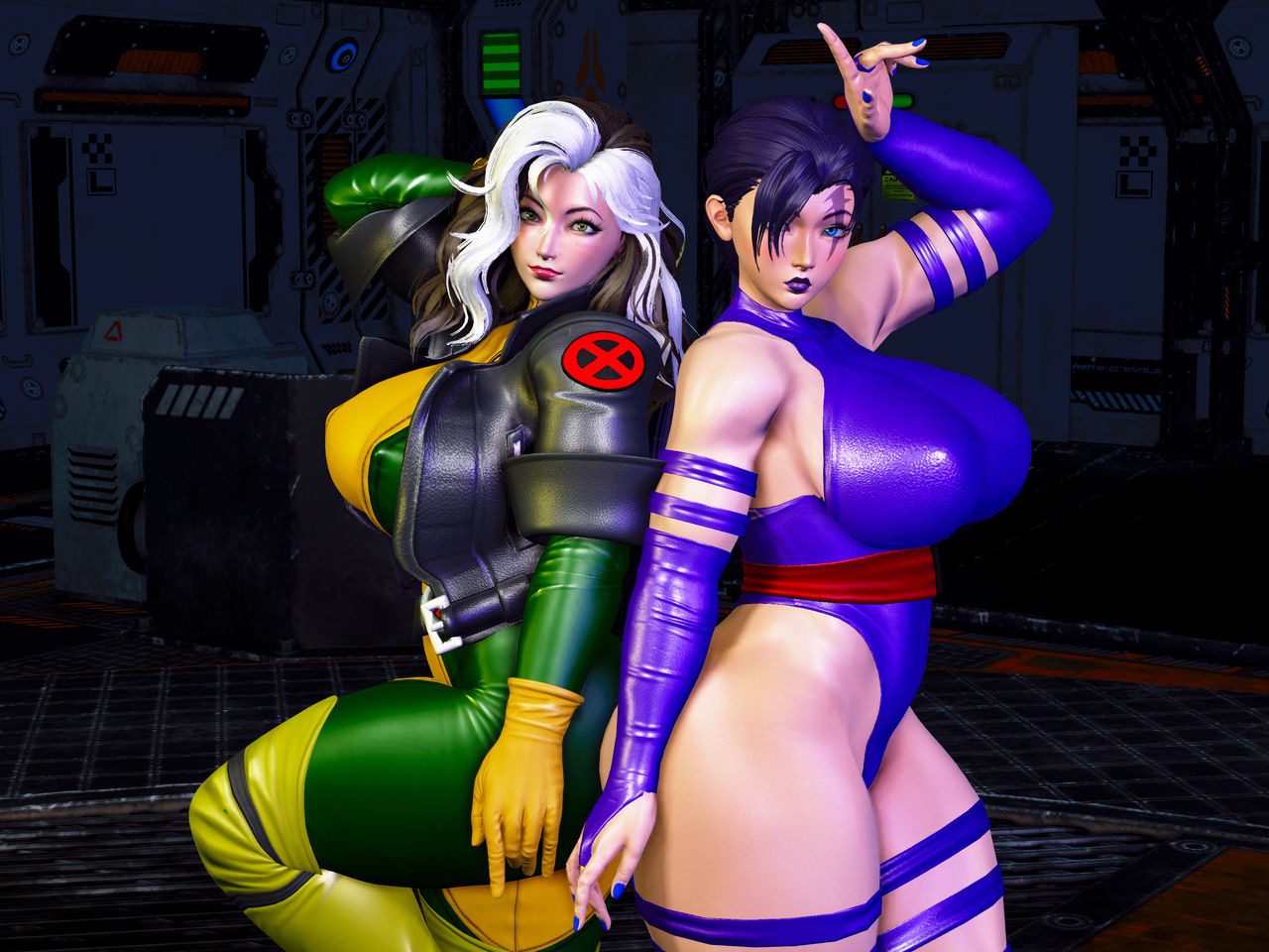 3d, anna marie, ass, ass bigger than head, big ass, big breasts, big thighs, breasts, breasts bigger than head, curvaceous, curvy, curvy figure, female, hips, homo superior, hourglass figure, huge ass, huge thighs, large ass, large thighs, legs, light skin, light-skinned female, marvel, marvel rivals, mature, mature female, mutant (marvel), psylocke, psylocke (sai) (vengeance), radranger, rogue (marvel rivals), rogue (x-men), slim waist, thick, thick hips, thick legs, thick thighs, thighs, thighs bigger than head, voluptuous, waist, wide hips, wide thighs, x-men