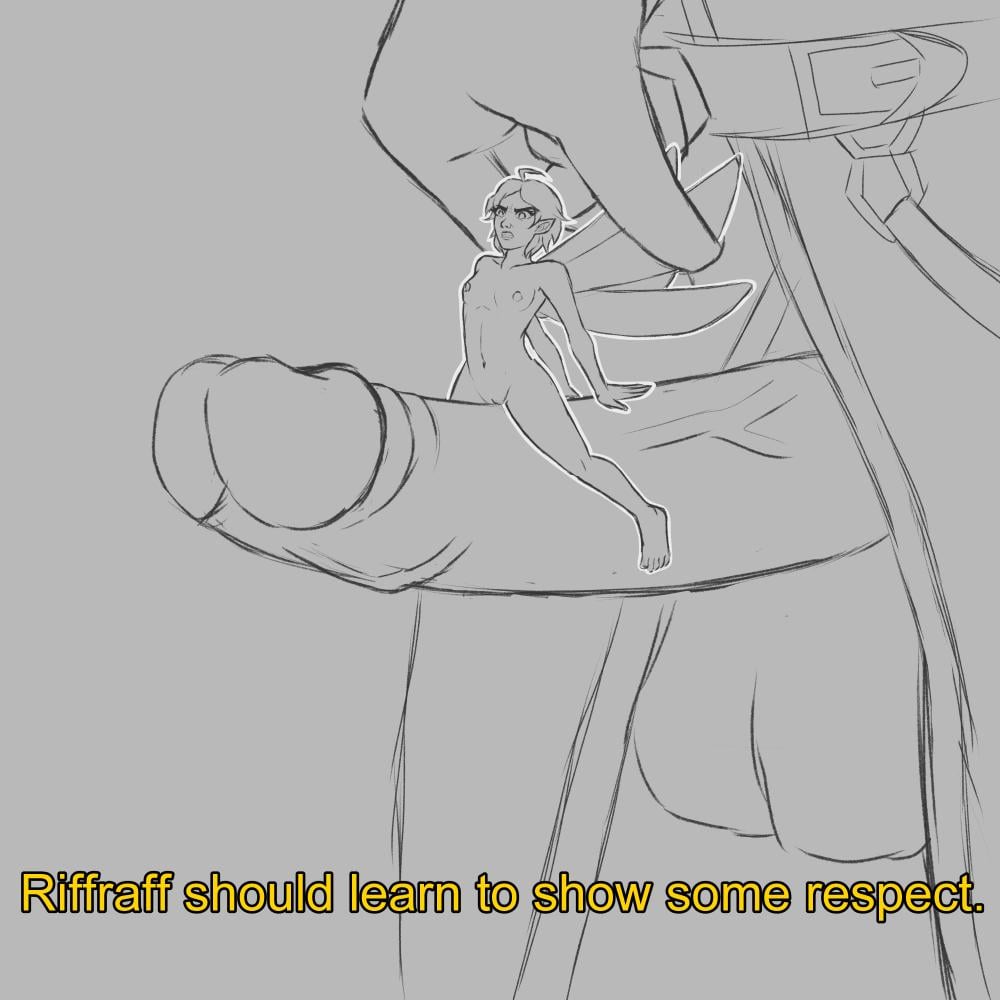 1boy, 1girls, agrosaxian, barefoot, black and white, clothed male nude female, critical role, critical role: season 4, dialogue, english text, extreme size difference, fairy, fairy wings, female, giant, grabbing wings, grinding on penis, larger male, macro, male, male/female, micro, micro on macro, micro on penis, minigirl, minigirl on penis, no color, nude, nude female, questionable consent, size difference, smaller female, thimble (critical role)
