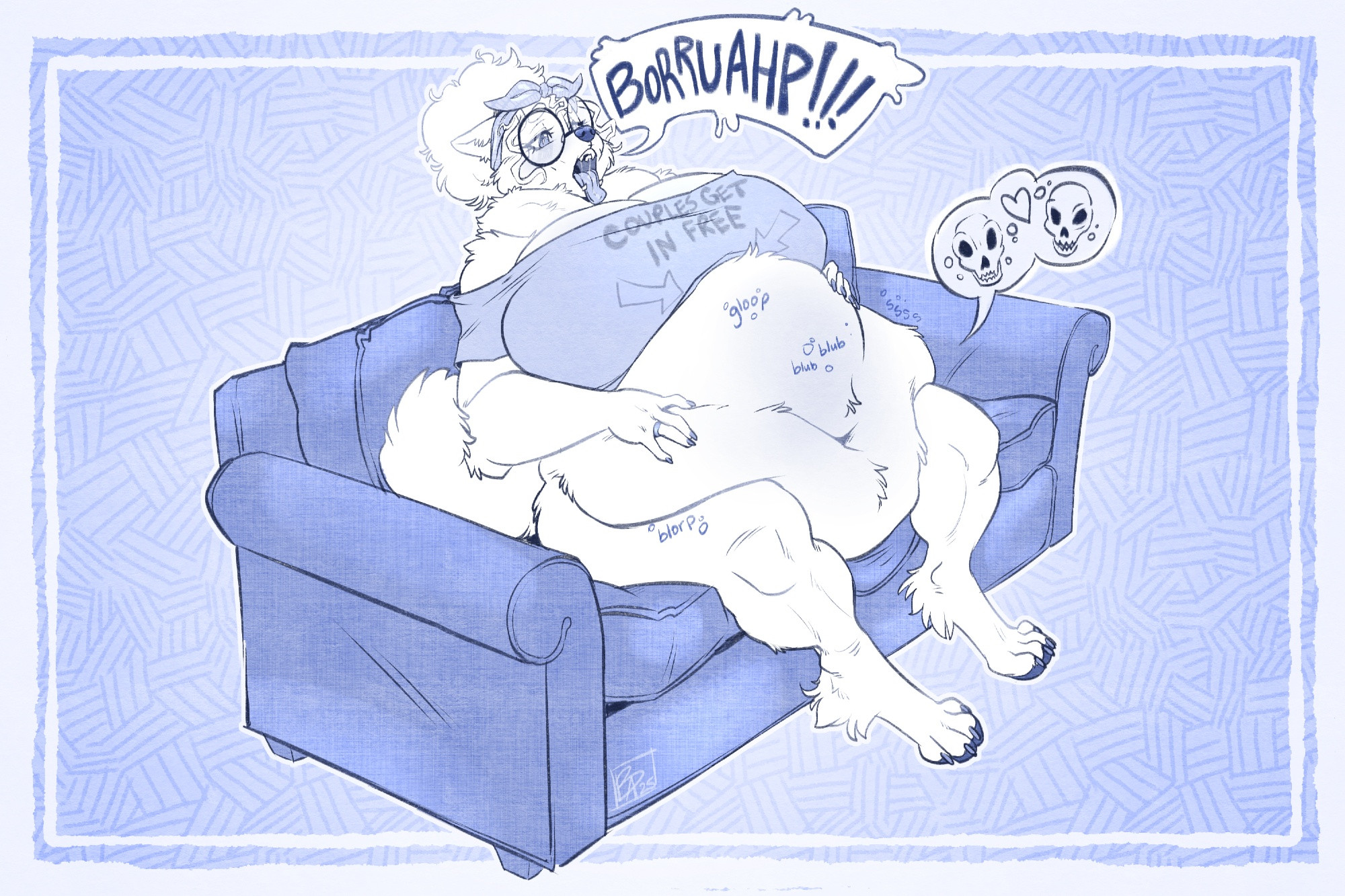 bbw, big breasts, blizzienoms, breasts, cleavage, cumu, digestion, female, furry, huge breasts, hyper, overweight, tagme, thick thighs, vore, weight gain, wide hips