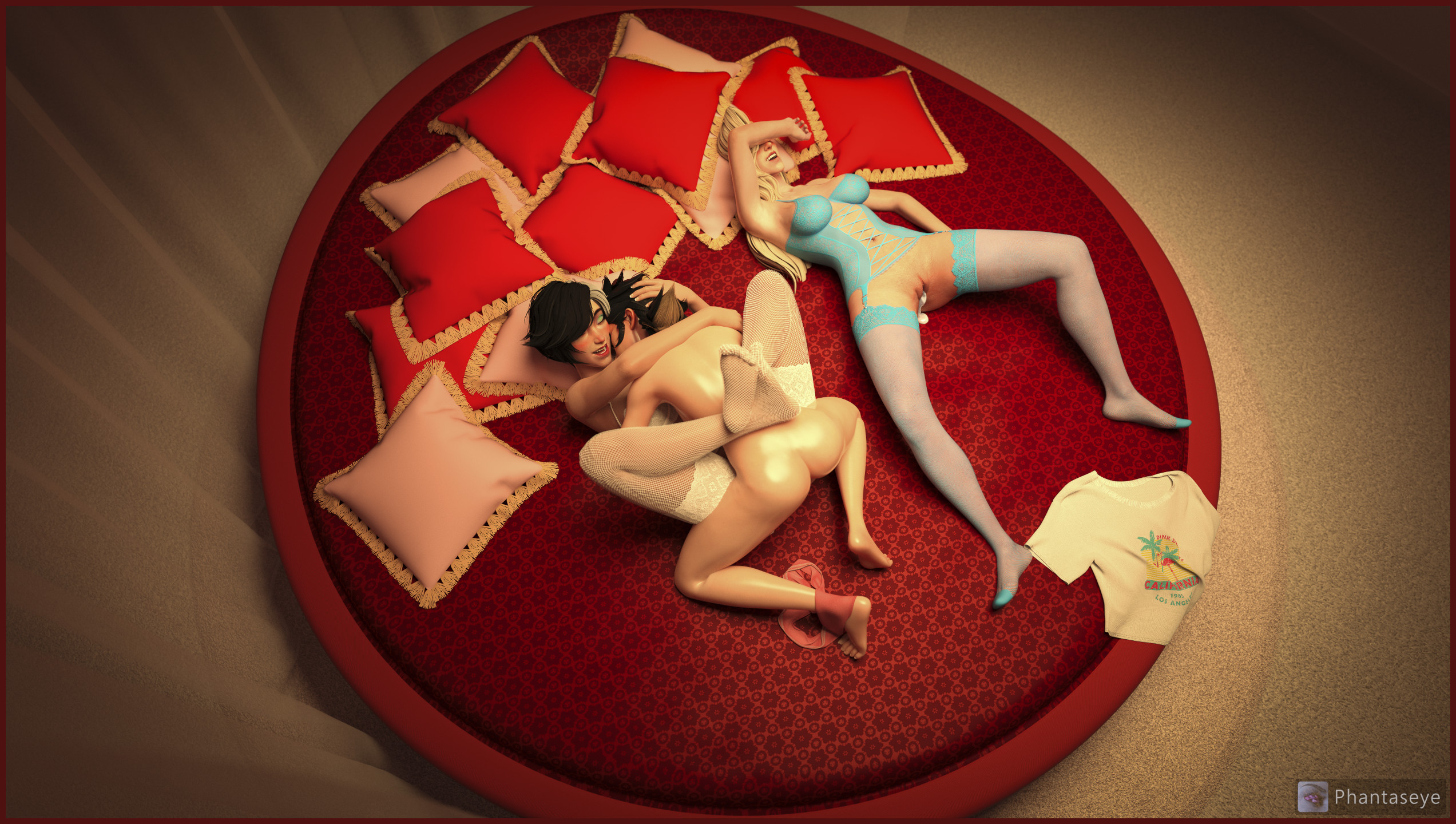 1futa, 1futa2girls, 2girls, 2girls1futa, 3d, 3dcg, ass, breasts, cum, cum drip, cum in pussy, cum inside, dagger (marvel rivals), dagger (marvel), embrace, embracing, embracing another, embracing during sex, embracing each other, enjoying, enjoying sex, futa on female, futa with female, futanari, horny, horny female, leaking cum, leaking cum from pussy, leg lock, legs wrapped around partner, lingerie, lingerie bra, lingerie panties, loving it, luna snow, luna snow (marvel rivals), marvel, marvel comics, marvel rivals, mating press, missionary, missionary position, missionary sex, older female, older female and younger futa, one after another, panties around one leg, passionate, passionate sex, peni parker, peni parker (marvel rivals), penis parker (peni parker), phantaseye, pink panties, reward, reward sex, romantic ambiance, romantic sex, satisfied, satisfied female, satisfied look, satisfied smile, sex, small penis adoration, small penis appreciation, small penis futa, taking turns, tandy bowen, threesome, vaginal penetration