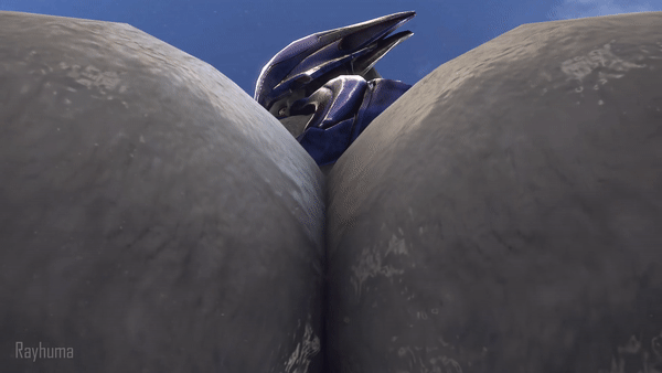 1boy 3d alien anilingus animated ass ass_focus big_ass elite gay halo halo_(series) male male_only pov rayhuma rimjob sangheili sfm source_filmmaker submissive_pov