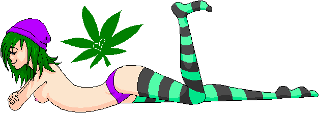 420chan color female green_hair human pixel short_hair small_breasts solo straight_hair tcc-tan