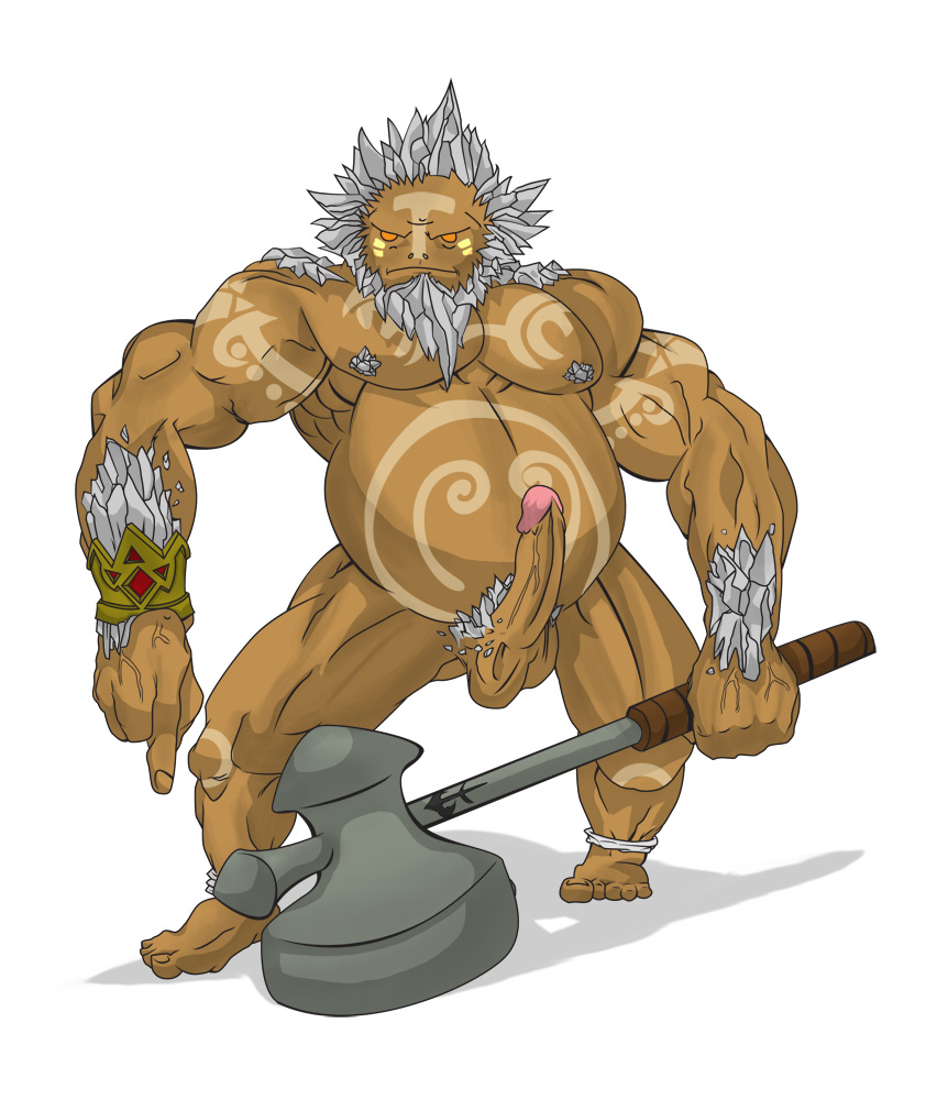 balls darunia goron male male_only muscles muscular nintendo ocarina_of_time penis solo straight_hair the_legend_of_zelda