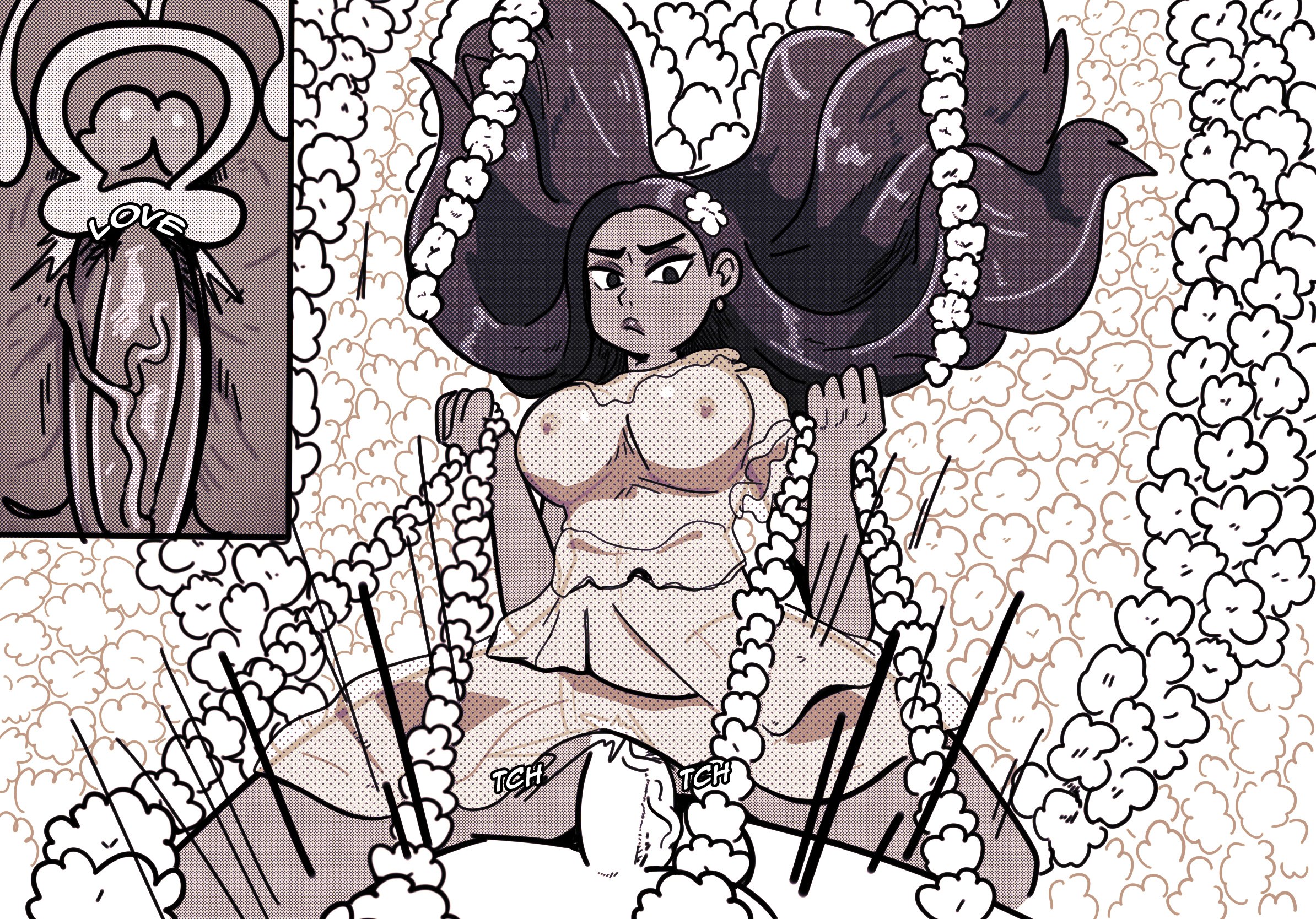 1girls, 2022, big breasts, bondage, breasts, cervical penetration, cowgirl position, dark skin, dark-skinned female, disney, encanto, erect nipples, female, femdom, hasselnut, interracial, isabela madrigal, latina, light skin, light-skinned male, male, male pov, monochrome, nipple bulge, nipples, partial male, penis, pokies, pov, sex, straight hair, tied up, uterus, wolfgang bang, x-ray