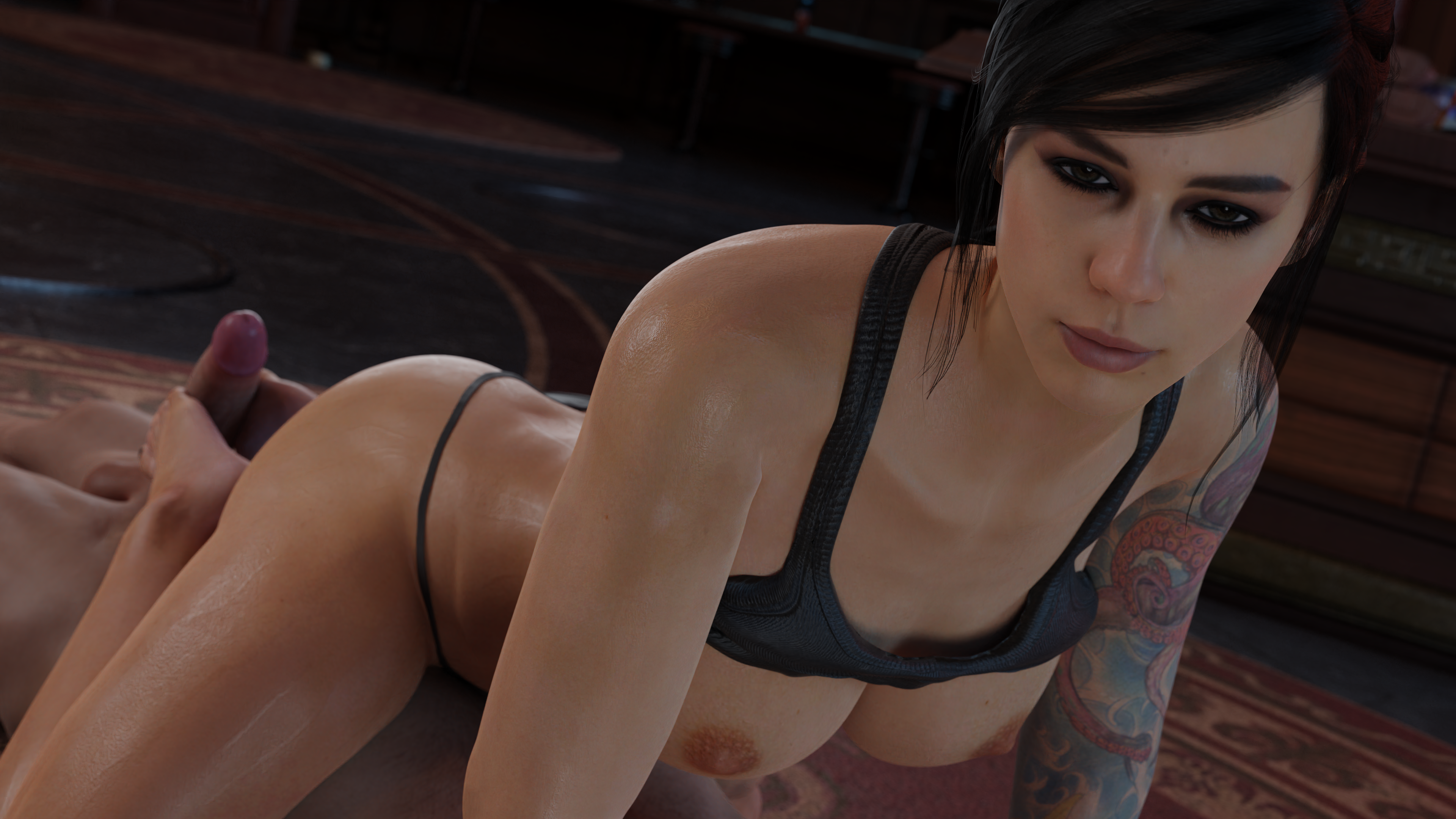 3d, blender, breasts, call of duty, call of duty modern warfare (2019), entropysfm, female, foot fetish, footjob, mara (cod)