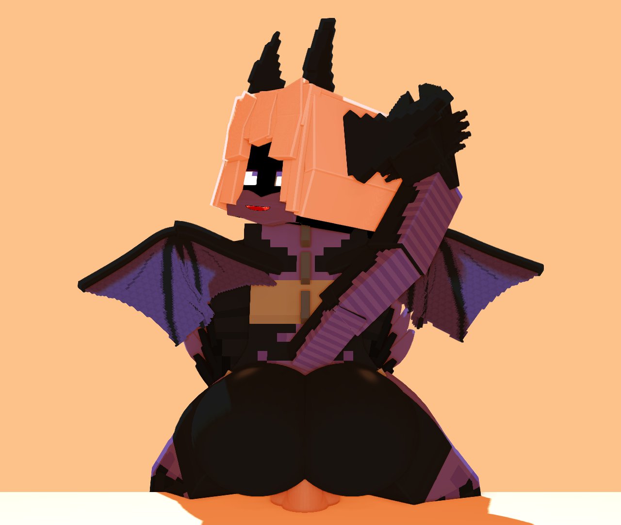 1boy 1boy1girl 1girls 3d ahe_gao anilem_(mjbt) big_ass big_butt big_penis character commission dragon_girl dragon_tail ender_dragon erection female human humanoid_penis melinajbt mine-imator minecraft model monster monster_girl nude open_mouth outside pov purple_and_black_body purple_eyes tagme vaginal_penetration white_hair