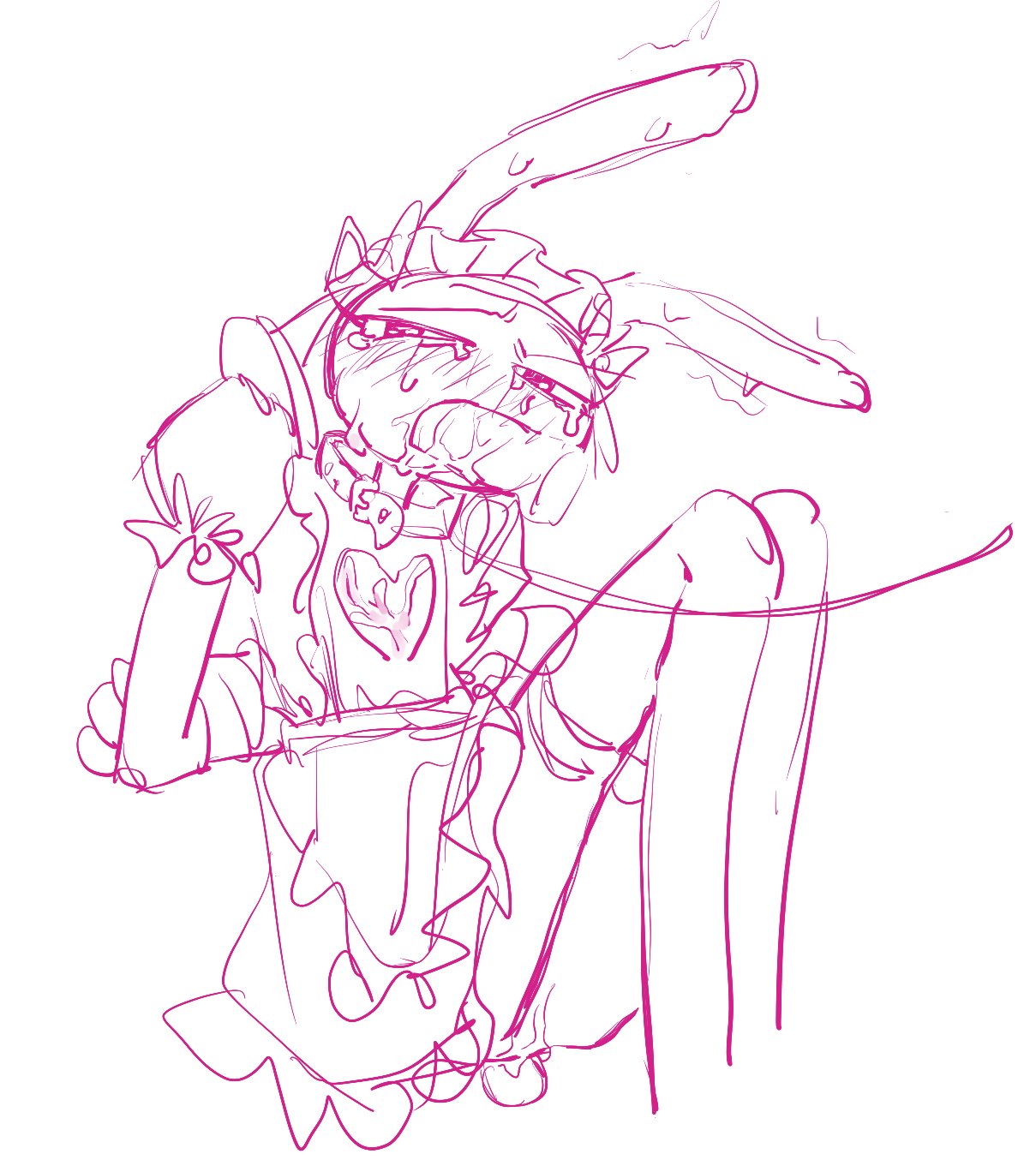 2boys, anthro, blowjob, bunny, clothed, crying, disembodied penis, gay, jax (tadc), jax (the amazing digital circus), leash, maid jax (the amazing digital circus), male, male only, questionable consent, rabbit, restrained, sketch, solo, tagme, the amazing digital circus, tied up, yaoi