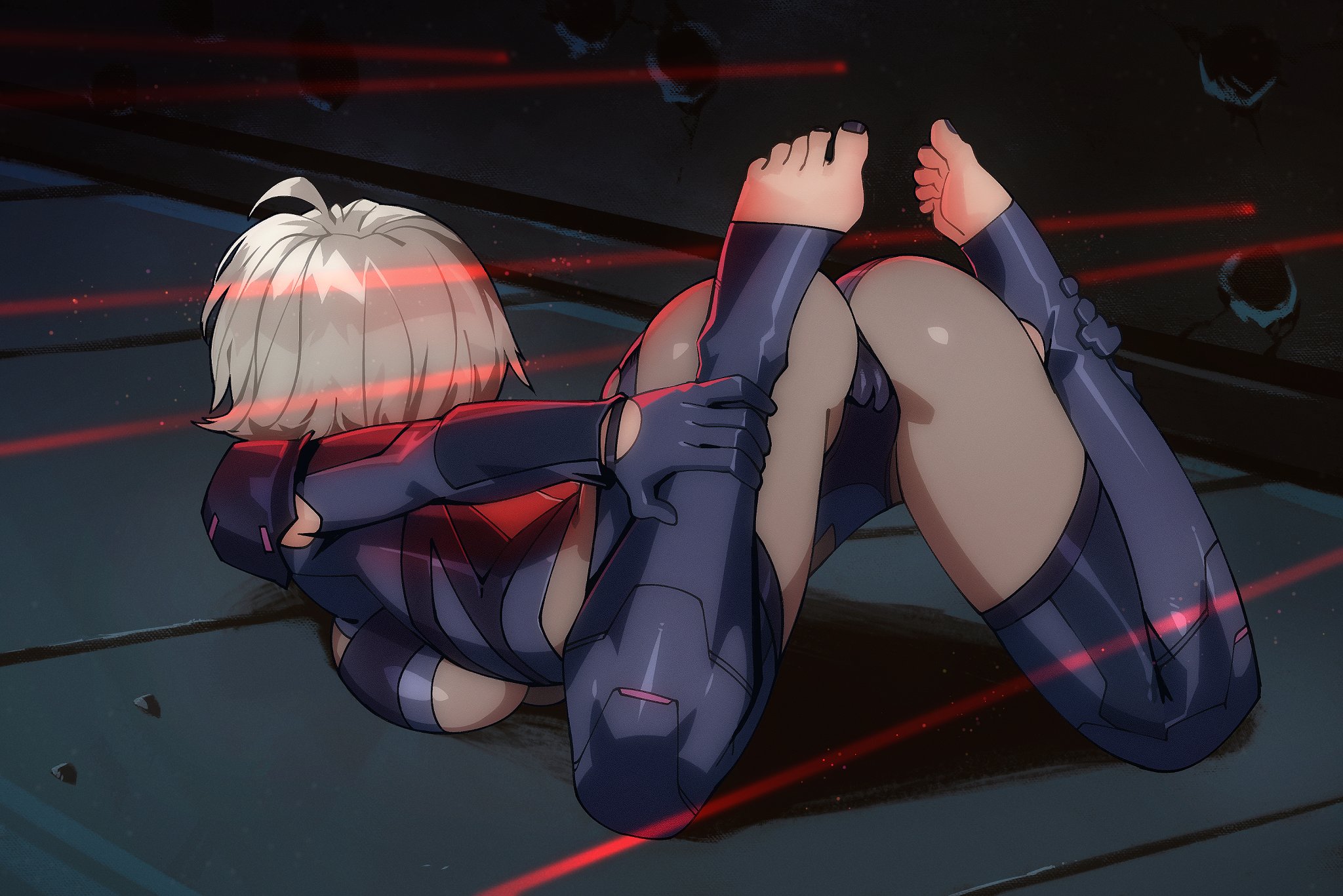 1girls, ass, ass focus, ass up, clothed, clothing, female, female focus, indie virtual youtuber, light skin, light-skinned female, saruei (vtuber), trend, virtual youtuber, vtuber, yoga pose meme 2026