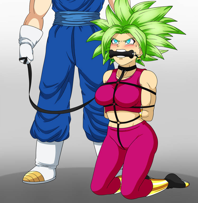 bondage dragon_ball female gag kefla legendary_super_saiyan male saiyan super_saiyan super_saiyan_2 vegito