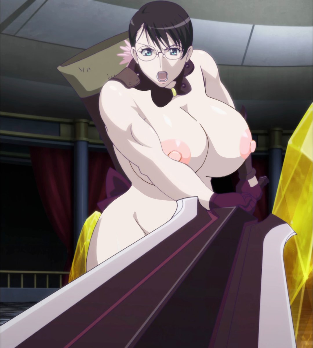 1girls, bbw, big sword, black hair, blue eyes, breasts, breasts bigger than head, busty, cattleya, child bearing hips, collar, convenient censoring, detached collar, female, female focus, female only, fighting, fighting pose, fighting stance, glasses, gloves, hair flower, hair ornament, holding object, holding sword, large areolae, large breasts, lipstick, long sword, low ponytail, mature, mature female, mature woman, milf, nipples, nude, nude female clothed male, nude filter, oppai, plump, ponytail, puffy nipples, queen's blade, screencap, sheath, solo, swept bangs, sword, thick, thick body, thick thighs, thighs, third-party edit, tied hair, toned, toned female, top heavy, top heavy breasts, voluptuous, voluptuous female, weapon, white skin, wide hips