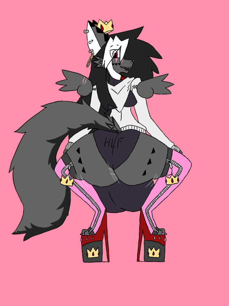 anthro ass avian balls_outline big_butt bird bulge detailed_bulge domestic_cat felid feline felis genital_outline girly hachi_pachi hachi_vestra high_heels hybrid hyper male mammal platform_footwear platform_heels solo twerking