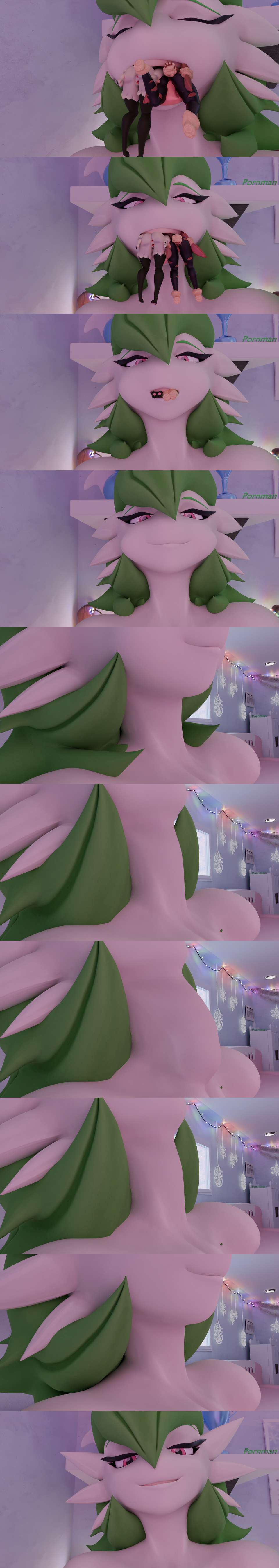 3d, 3d art, 3d model, 3d render, 3d vore, anthro, blender, blender cycles, blender model, blow job, blowjob, bulge, bulged belly, bulging stomach, comic, f/f, female, gardevoir, gardevoir pred, lovander, multiple prey, oral sex, oral vore, palworld, pokemon, pokemon pred, pokemon prey, pornman, pred female prey, size difference, size difference vore, size fetish, size play, soft vore, swallowed alive, swallowing, swallowing whole, thick thighs, throat bulge, unwilling prey, vore, vore day, vore day 2025, warfare gardevoir