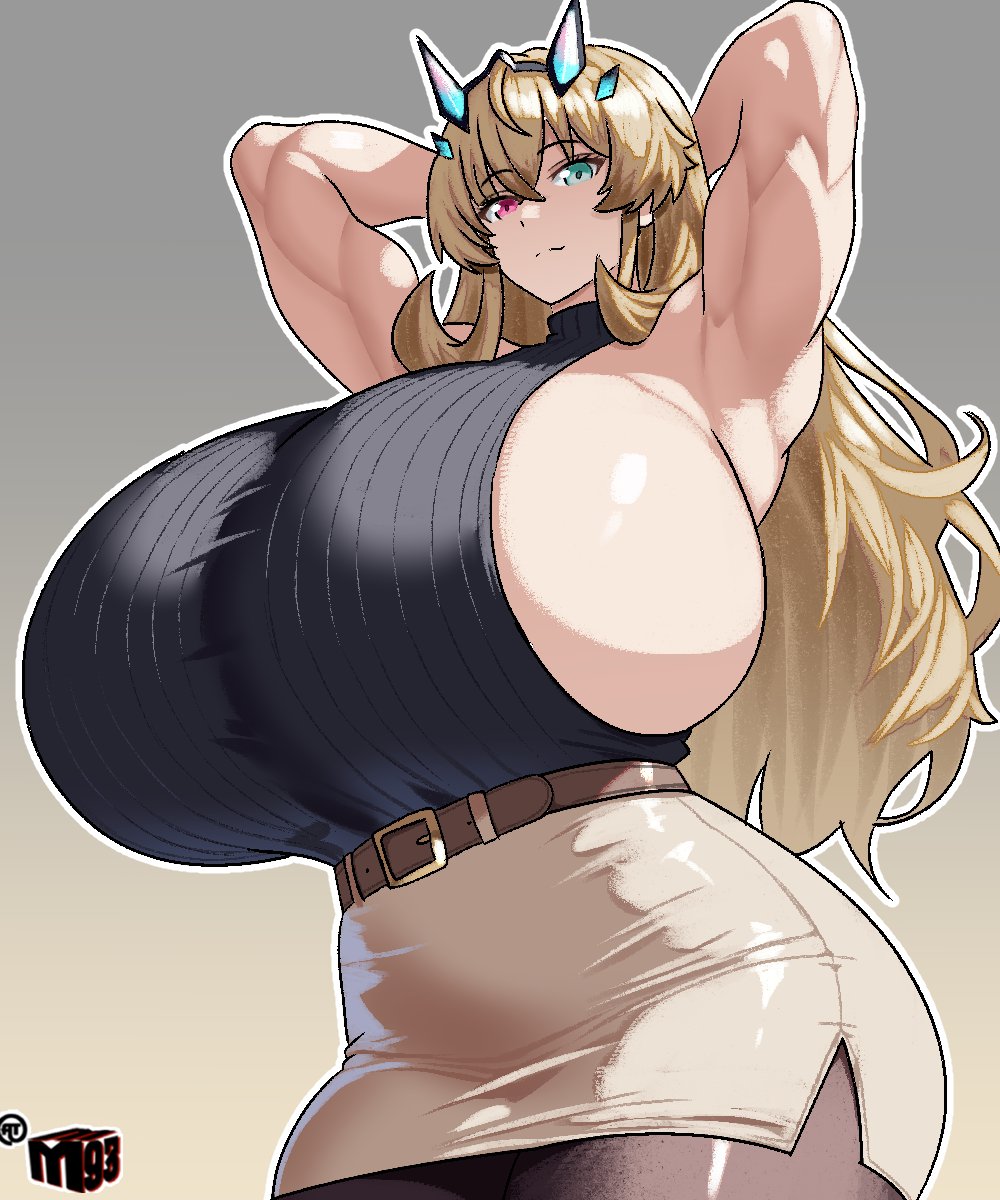 1girls, barghest (gawain) (fate), fate (series), fate/grand order, female, female only, gigantic breasts, mewmaster93, solo, solo female, tagme, voluptuous, voluptuous female