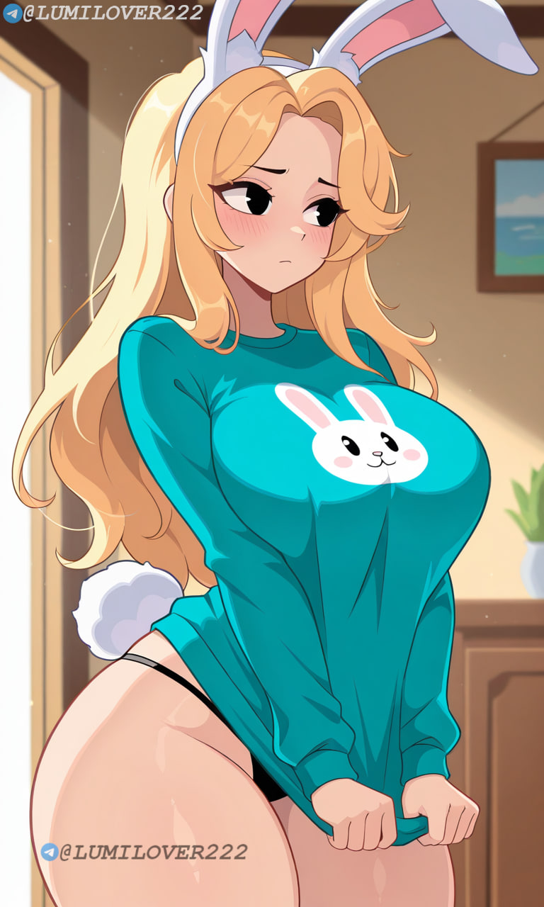 ai_generated bunny_girl female female lumilover222 minecraft uni youtuber youtuber_girl