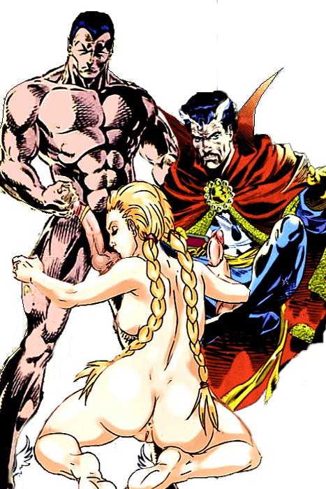 braid defenders doctor_strange female marvel marvel_comics namor namor_the_sub-mariner stephen_strange straight straight_hair thor_(series) valkyrie_(marvel)