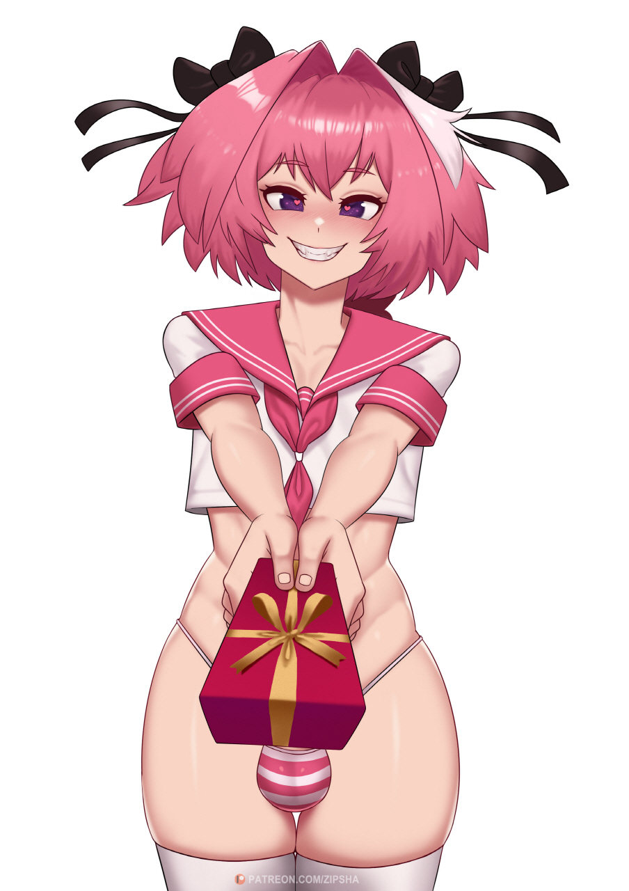 1boy, ass, astolfo (fate), bulge, fate (series), fate/grand order, femboy, male, pov, trap, zipsha