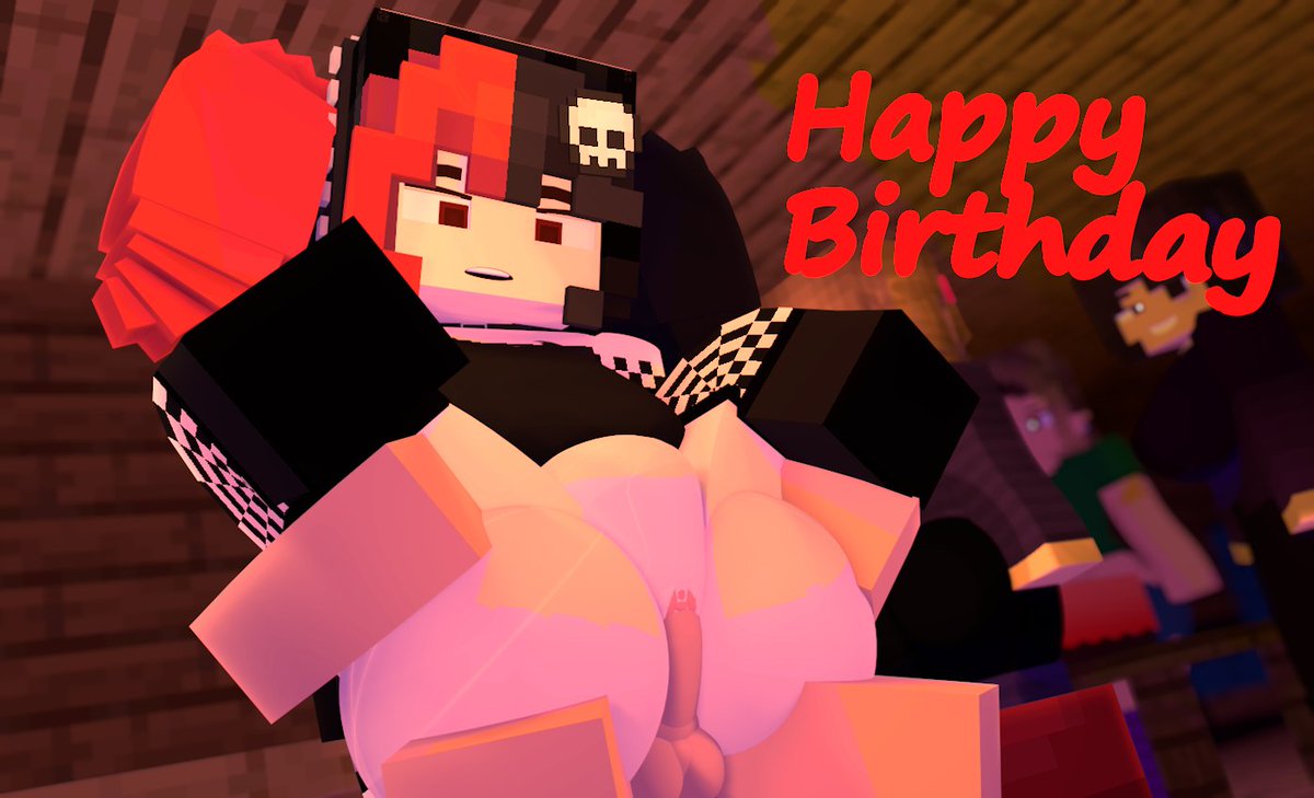 1boy 1girls 3d ahe_gao big_ass big_breasts big_butt birthday_party birthday_sex black_and_red_hair commission drispysik ellie_walls_(odysseyellie) erection female gift goth goth_girl happy_birthday happy_face happy_female holding_legs horny horny_female human human_female humanoid jenny_belle_(slipperyt) legs_up looking_at_partner looking_at_penis male male/female mine-imator minecraft multicolored_hair no_panties nonude nude open_mouth outside random_guy red_eyes sex stockings vaginal_penetration vika_(drispysik)