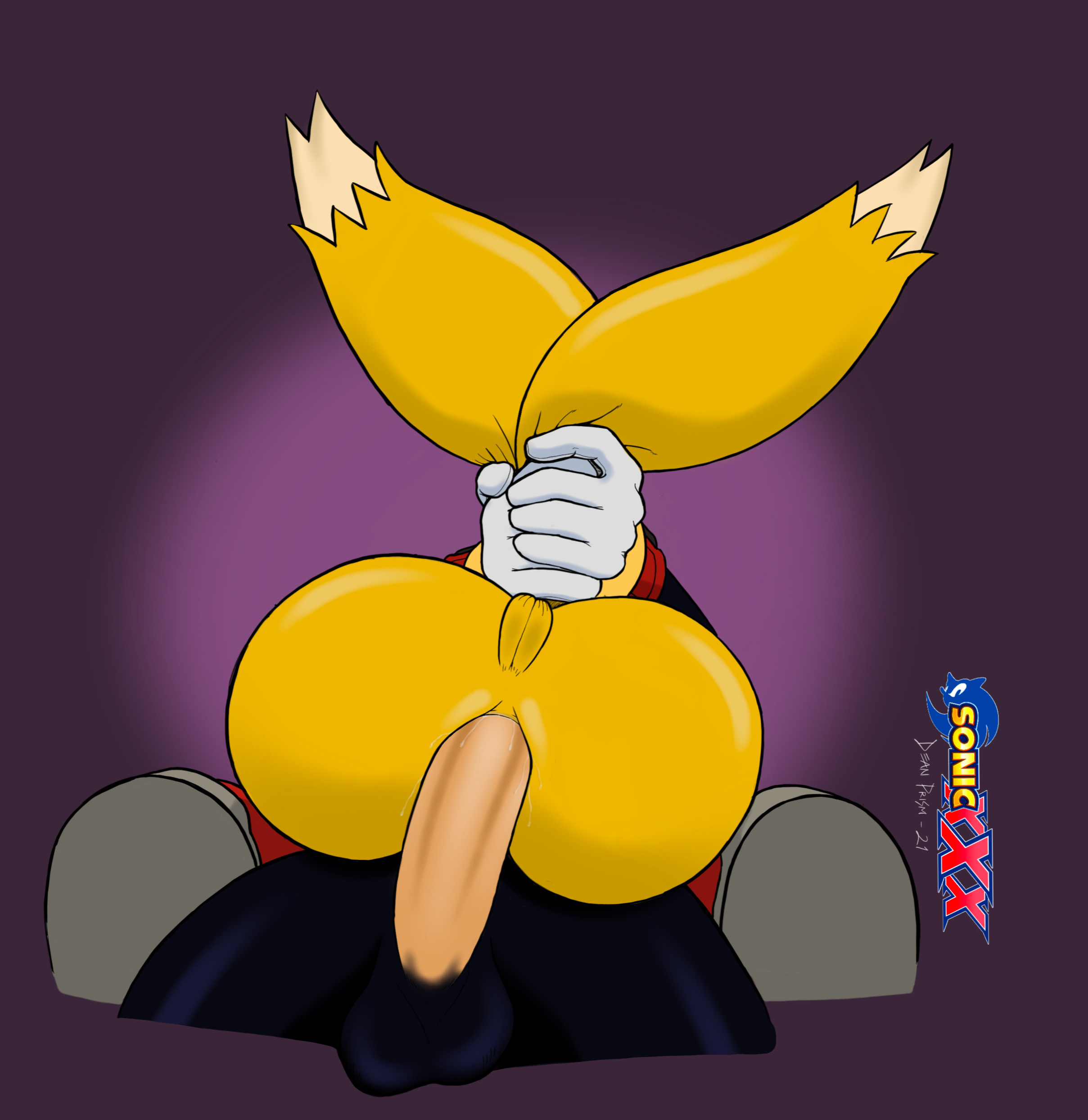 2 tails, 2boys, anal, anal penetration, anal sex, anthro, ass, balls, ballsack, big ass, big penis, black fur, bubble ass, bubble butt, cowgirl position, deanprismart (artist), female, femboy, fox, gay, gay sex, grabbing tails, hedgehog, huge ass, huge penis, male, male only, male/male, mobian (species), multi tail, penis, riding penis, sega, sex, shadow the hedgehog, shoes, sonic (series), sonic the hedgehog (series), tail, tail tuft, tails, tails the fox, yaoi, yellow fur