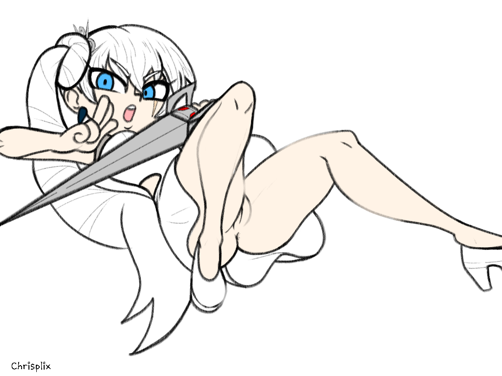 1girls 2022 chrisplix female rwby weiss_schnee white_hair