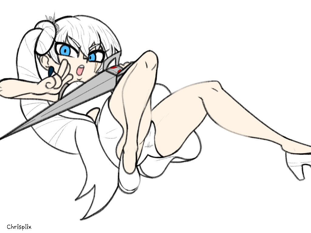 1girls 2022 breasts chrisplix female rwby weiss_schnee white_hair