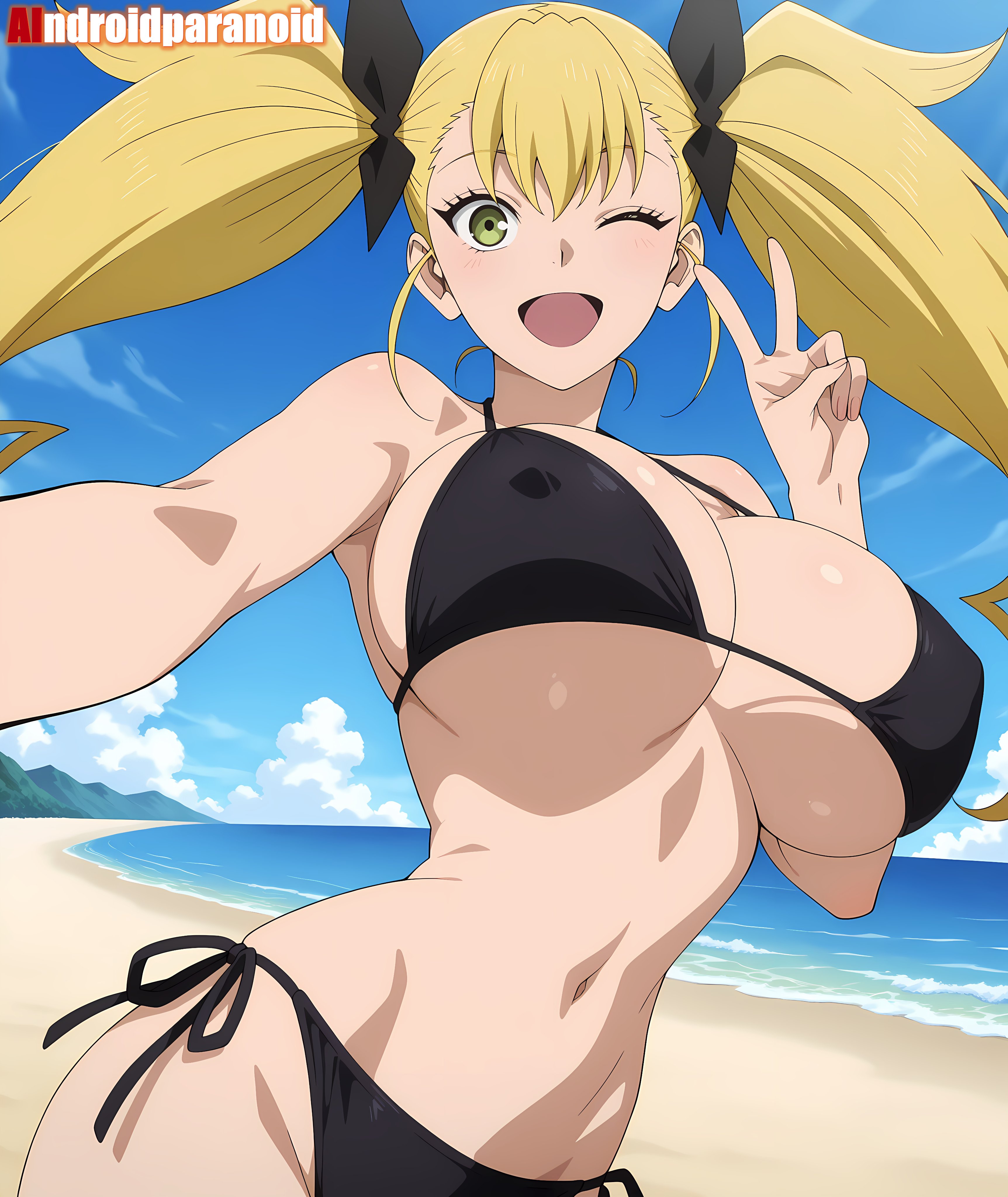 1girls, ai generated, aindroidparanoid, ass, big ass, big breasts, big butt, blonde hair, breasts, busty, curvy, cute, fat ass, female, female only, hair, hi res, hips, huge ass, huge breasts, human, kaiju no.8, kikoru shinomiya, large ass, large breasts, legs, narrow waist, slim waist, swimsuit, tagme, thick ass, thick thighs, voluptuous, waist, wide hips
