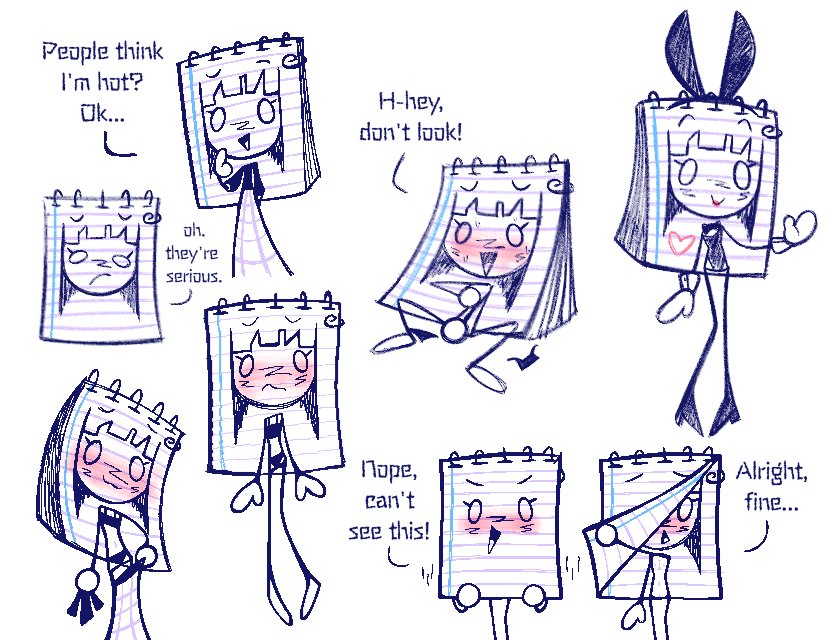 kertas notsafeforwack original original_character paper paper_girl