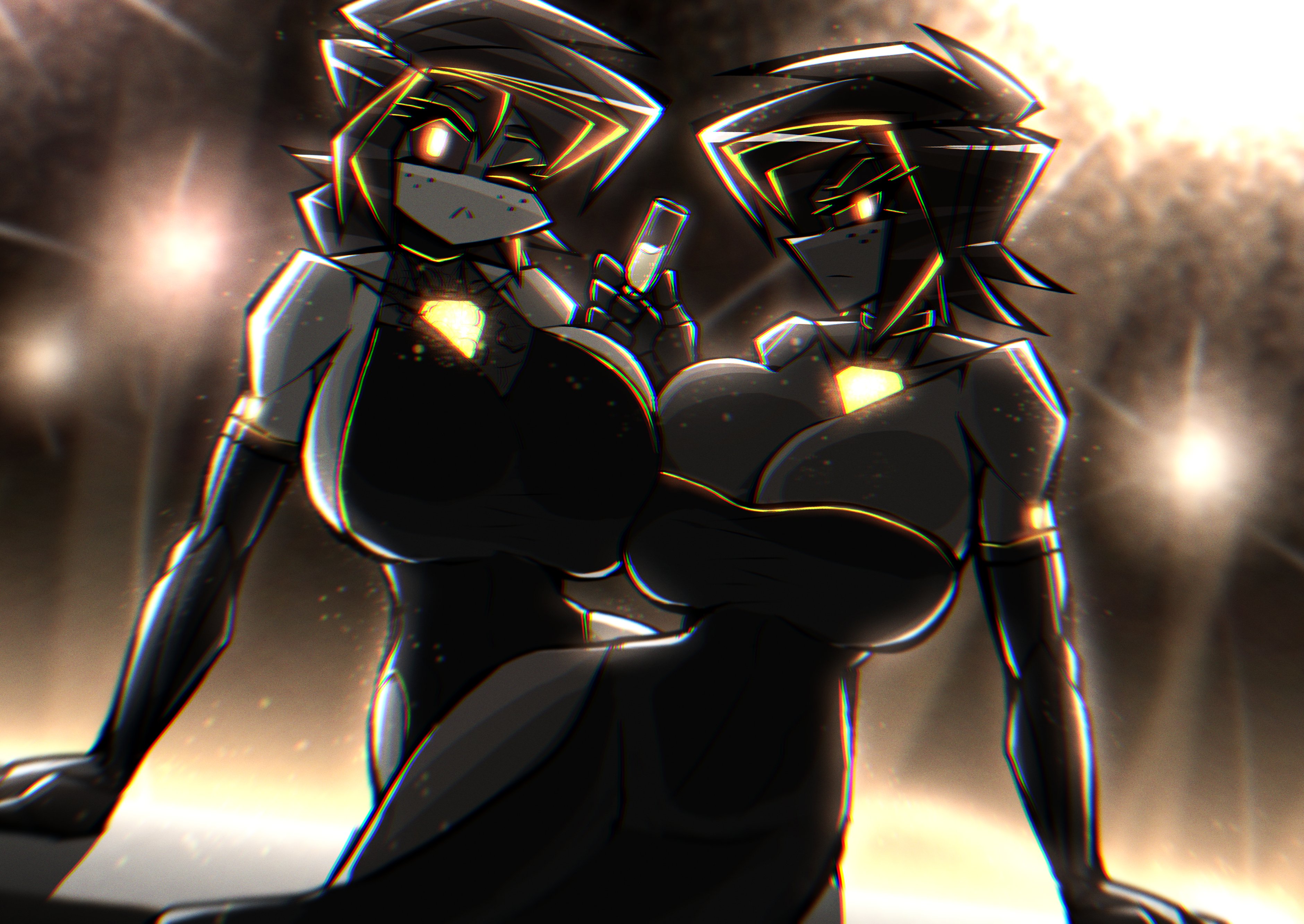 albry (zzzhodazzz), anthro, big boobs, big breasts, breasts, clothes, clothing, color, colored, drinking glass, duo, duo focus, elbow gloves, female, gloves, huge ass, huge breasts, kyurby (zzzhodazzz), large breasts, tagme, tits, top heavy, zzzhodazzz