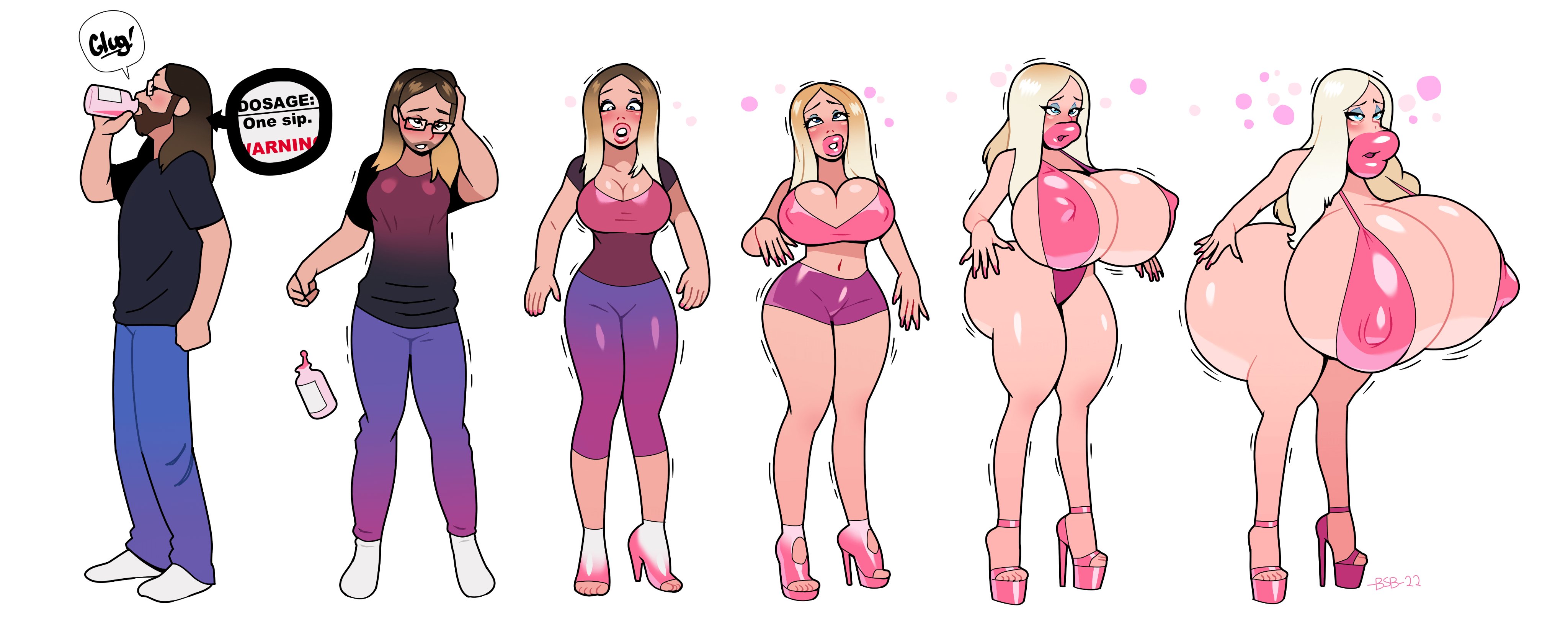 ass, ass expansion, big lips, bimbo, bimbo body, bimbo lips, bimbofication, blackshirtboy, brain drain, brainwashing, breast expansion, breast growth, breast growth (enlargement), breasts, female, gender transformation, genderswap (mtf), hair color change, hair growth, high heels, hourglass figure, hourglass figured female, huge hips, huge lips, hyper, hyper breasts, hyper lips, identity death, lip expansion, massive ass, massive breasts, massive thighs, mtf transformation, rule 63, thick lips, thick thighs, thigh expansion, transformation, transformation sequence