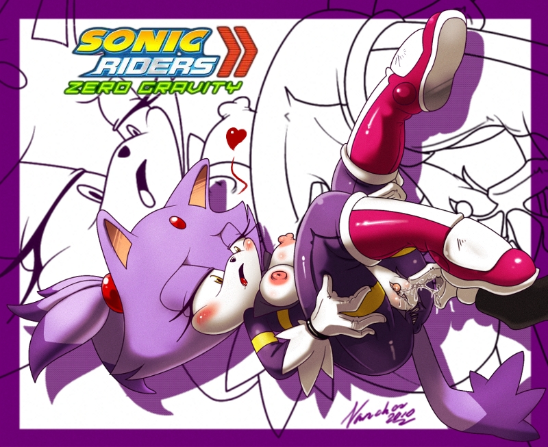 anthro blaze_the_cat blush boots breasts cat clothes color feline female female_only fingering fur furry masturbation nancher nipples pussy_juice side_view solo sonic_(series) sonic_riders sonic_the_hedgehog_(series) tagme vulva