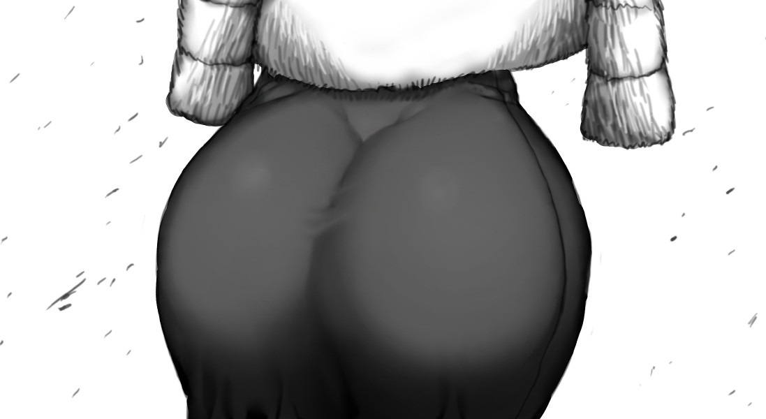 1girls, 2022, 2d, 2d (artwork), ass, ass focus, ass in dress, back view, big ass, big butt, bubble ass, bubble butt, butt focus, clothed, clothed female, clothing, coat, curvaceous, curvy, curvy figure, debris, dress, female, female focus, female only, floating objects, fubuki (one-punch man), fully clothed, fur coat, greyscale, huge ass, human, human female, human only, large ass, monochrome, no sex, not ai generated, one-punch man, paag, questionable, realistic proportions, simple background, solo, solo female, solo focus, thegoldensmurf, thick, thick ass, tight clothing, tight dress, voluptuous, white background, wide hips