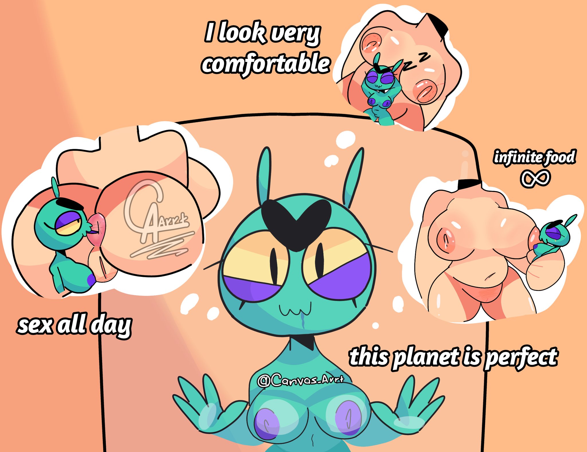 bea (brawl stars), brawl stars, canvas arrt, eve (brawl stars), female, tagme, text